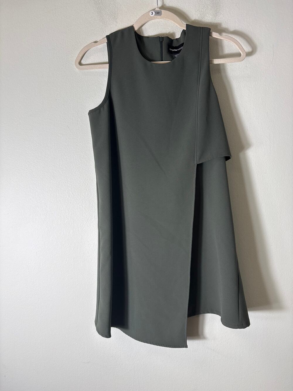 Fifteen Twenty Green Layered Shift Dress Sz S